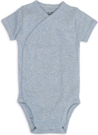 Body înfășurat Lodger cu mânecă scurtă melange blue fogg, măr. 68