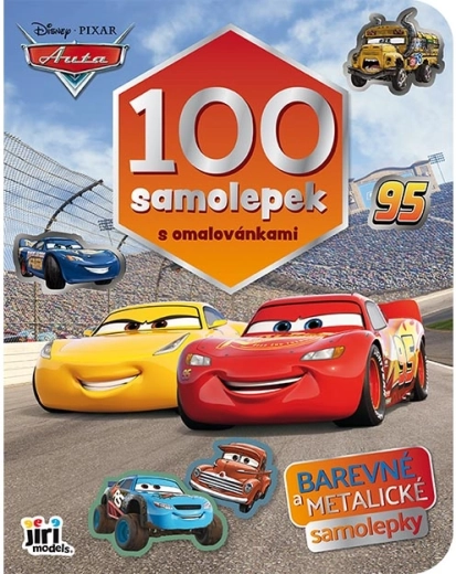 100 de autocolante cu planșe de colorat Mașini
