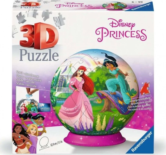 RAVENSBURGER 3D Puzzleball Prințese Disney 73 piese