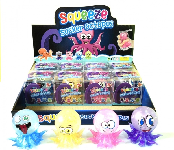 caracatiță de strâns amuzantă, jucărie antistres