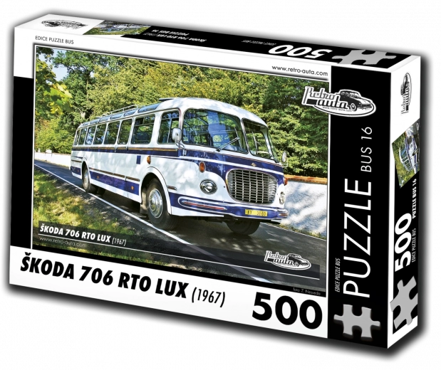 Puzzle RETRO-AUTA Škoda 706 RTO LUX autobuz 500 piese