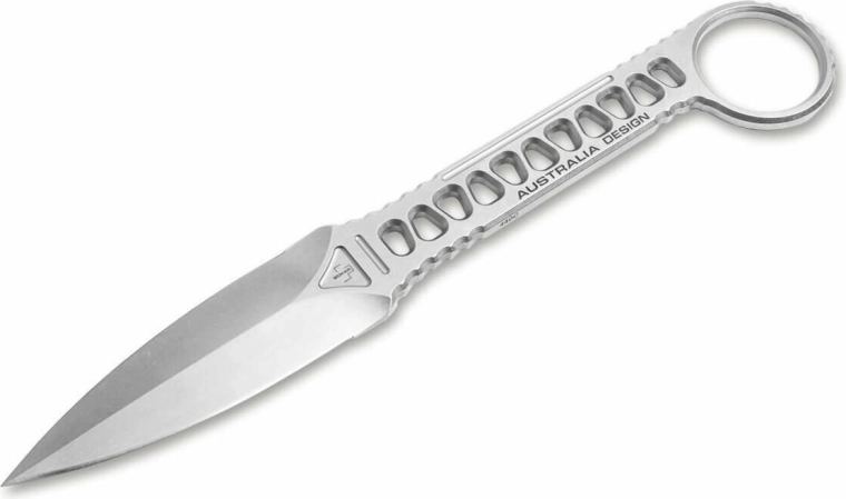 Böker Plus Voodoo cuțit tactic – pumnal 8,5 cm stonewash cu teacă din kydex