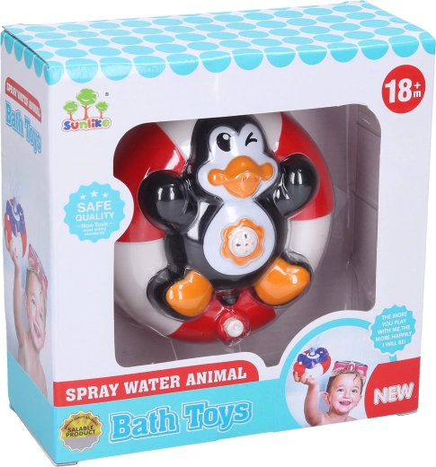 Fântână de apă în formă de pinguin, 10 cm