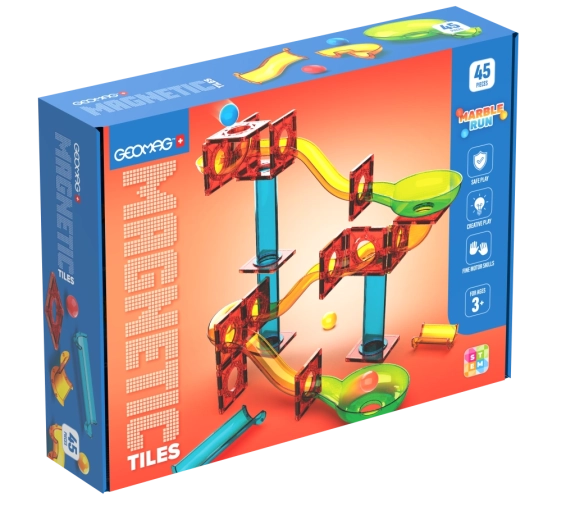 Geomag pistă cu bile – set de construcție cu 45 piese