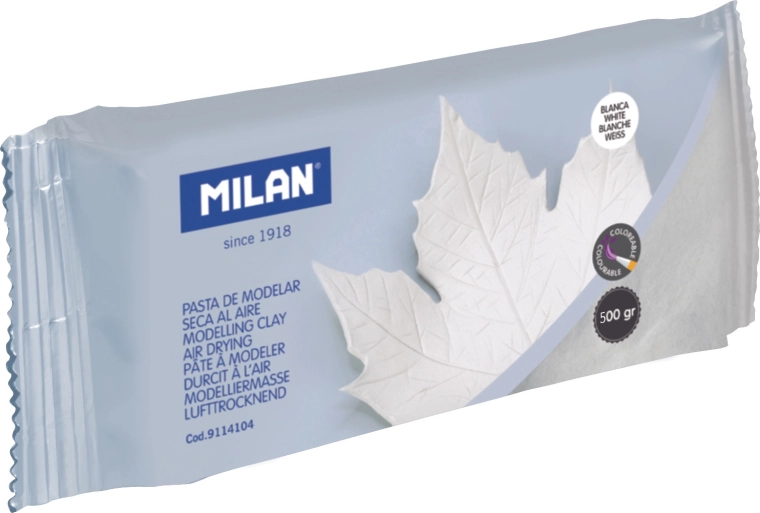 Pastă de modelaj cu întărire la aer, albă, 500 g