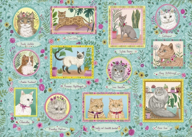 Puzzle Gibsons Pisici Celebre 1000 Piese