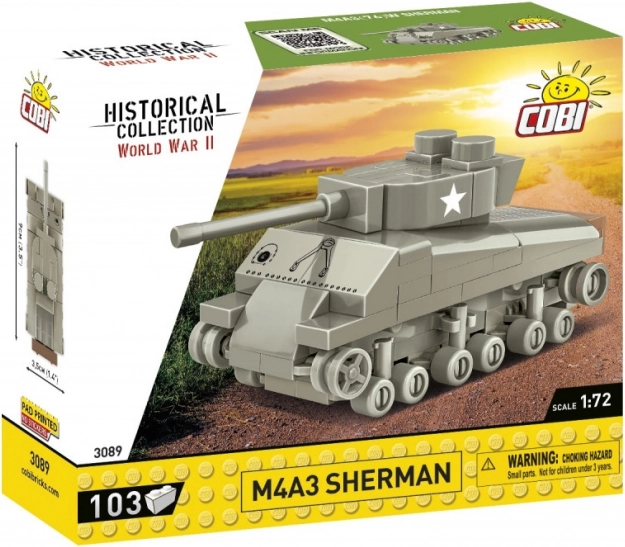 Set de construcție COBI Historical Collection M4A3 Sherman 1:72