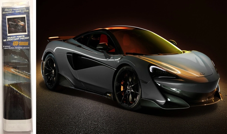 Norimpex pictură cu diamante McLaren 600LT 30 × 40 cm