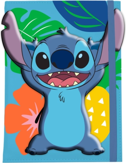 Bloc premium 3D Lilo & Stitch A5 albastru