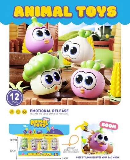 Jucărie antistres vegetală de strâns 6,8 cm