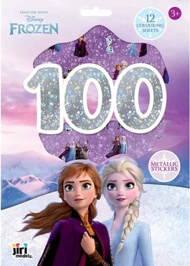Disney Regatul de gheață – set de autocolante metalice și planșe de colorat (100+ buc.)