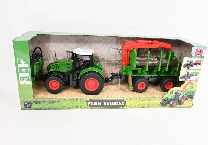 Tractor RC cu remorcă