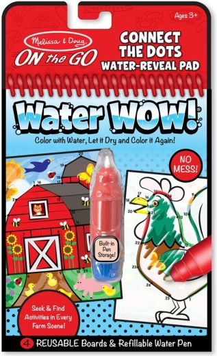 Carte de colorat cu apă Water WOW! Colorare după numere