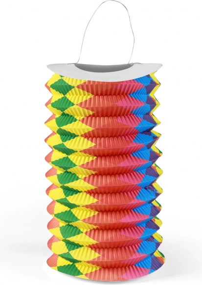 Lampion de hârtie curcubeu 15 cm