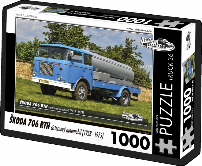 Puzzle Retro-mașini Škoda 706 RTH autocisternă – 1000 piese