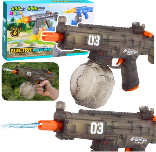 Pistolă cu apă electrică automată 450 ml, rază 8–9 m
