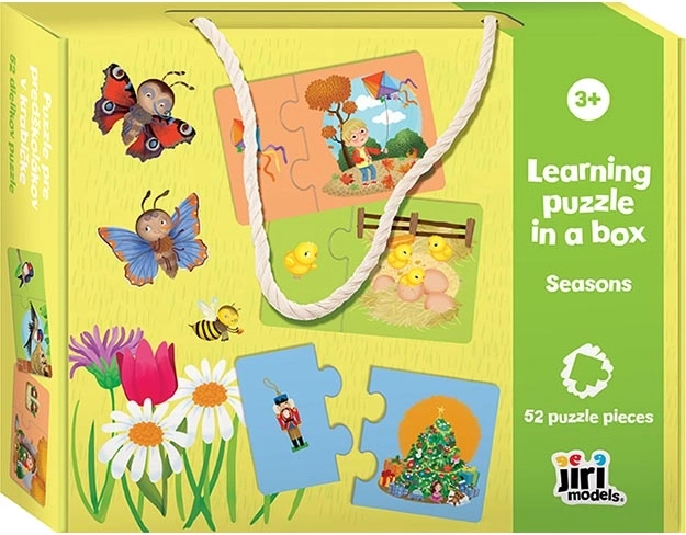 Puzzle pentru preșcolari în cutie – anotimpurile