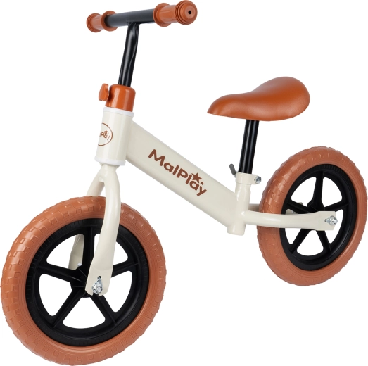 Bicicletă de echilibru LUWIK maro crem