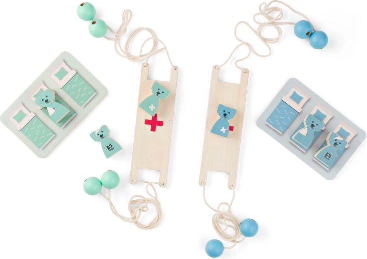 Salvează cățelul – joc cooperativ de echilibru din lemn