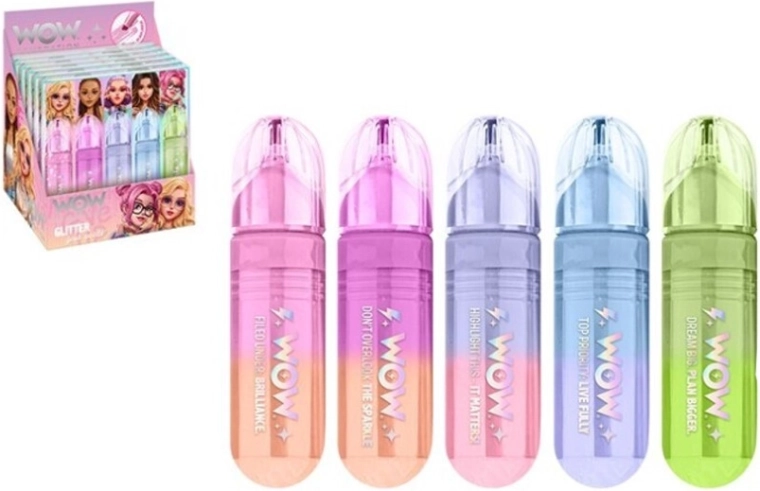 Set de evidențiatoare sclipitoare WOW Generation – pastel, 5 buc.