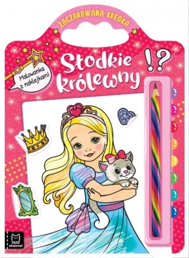 cărți de colorat cu autocolante – prințese dulci