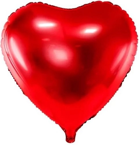 Balon din folie inimă 45 cm roșu