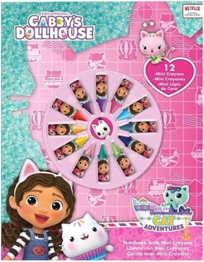 Set de colorat mini creioane colorate 12 culori Căsuța lui Gabi