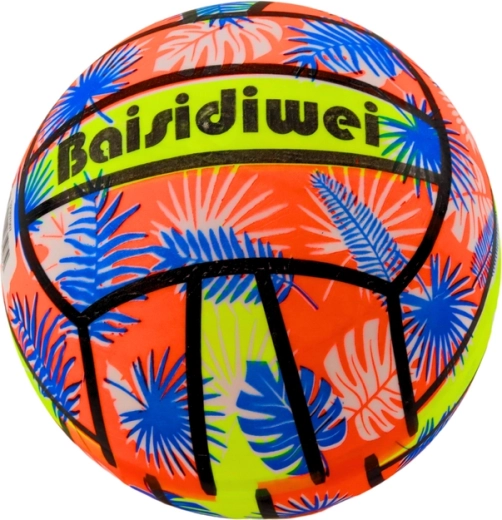 Minge de cauciuc cu frunze, portocalie, 24 cm