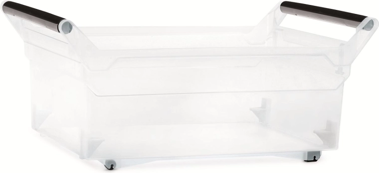 Cutie de depozitare din plastic cu roți 30 l NUK, transparentă