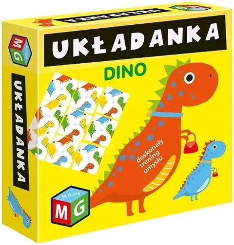 Puzzle ilustrat Dino 3 × 3