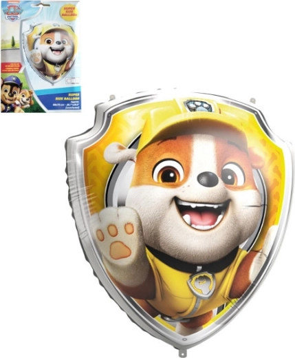 Balon din folie PAW PATROL scut Rubble 68 × 75 cm