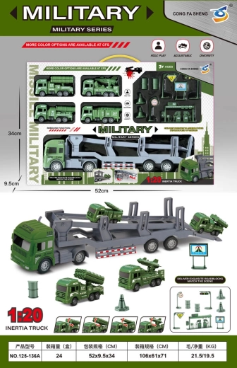 Set militar cu transportor, vehicule și accesorii