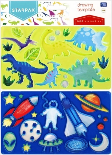Șabloane dinozauri și extratereștri - 1 bucată
