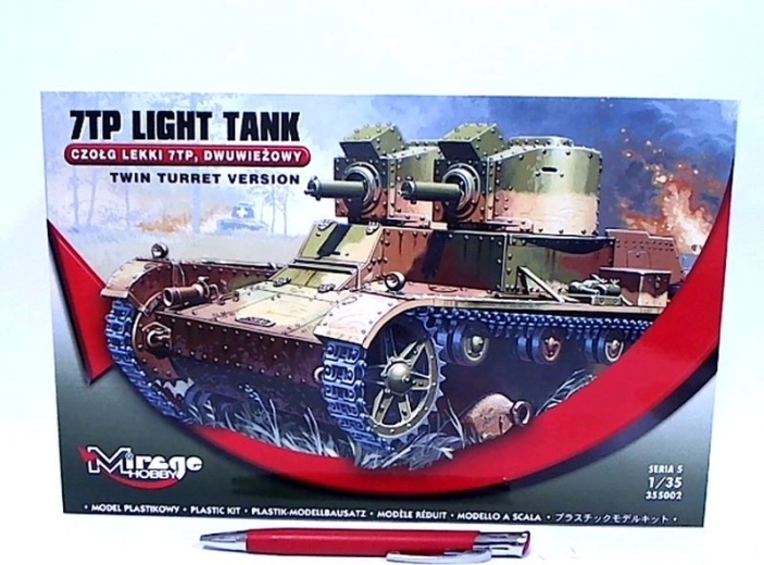 Mirage Hobby tanc ușor 7TP cu două turele – kit din plastic