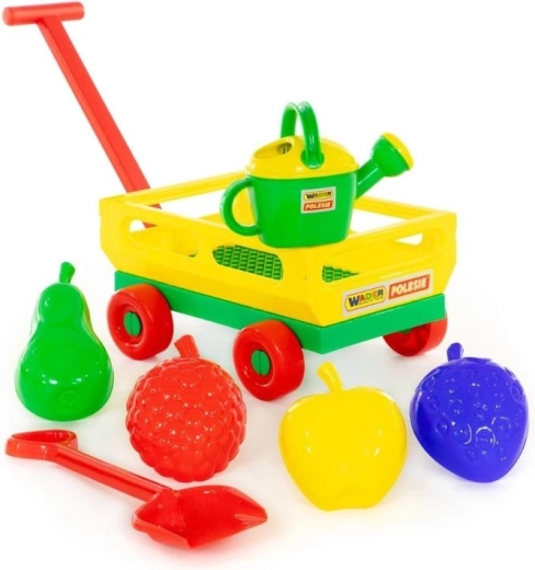 Căruț de grădină cu accesorii (7 piese)