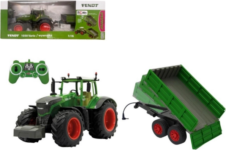 Tractor RC Fendt 1050 Vario 1:16 cu remorcă Jamara