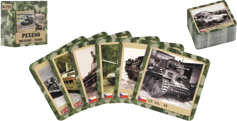 Joc de memorie retro Military Tanky