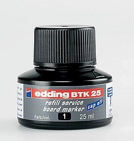 Cerneală Edding BTK 25, negru – rezerve pentru markere pentru tablă