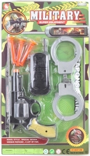Set militar cu revolver pentru copii