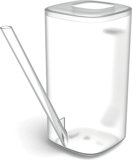 Stropitoare Tubi 1,6 l transparentă