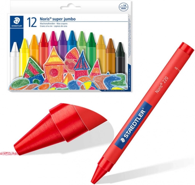 Staedtler Noris Jumbo creioane cerate 12 culori