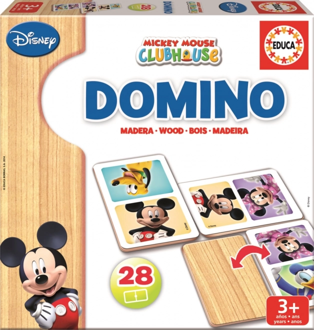 Domino din lemn Mickey și Minnie