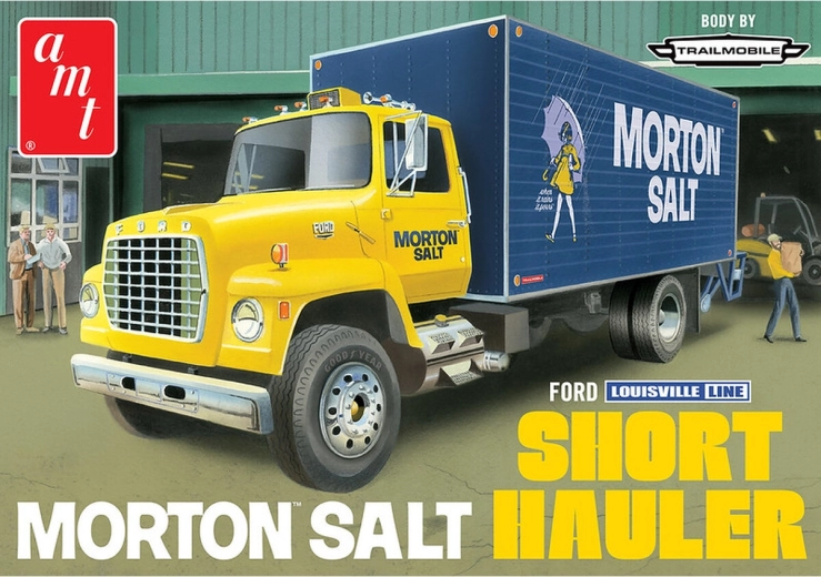 AMT Ford Louisville short hauler „Morton Salt” 1:25 model din plastic