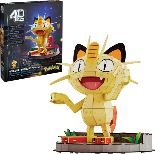 Puzzle 3D 4D Build Pokémon Meowth de asamblat