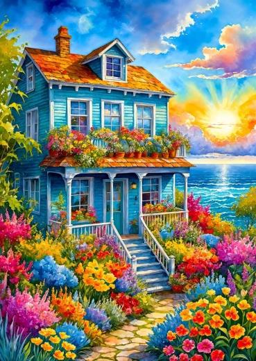Puzzle Enjoy Grădina oceanică 1000 de piese