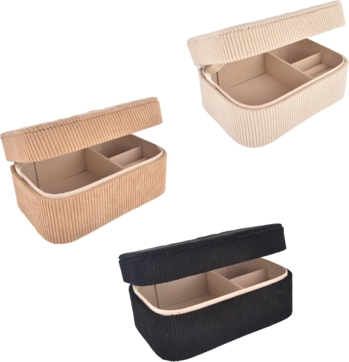 Cutie pentru bijuterii din poliester 19 × 14 × 8 cm (3 variante)