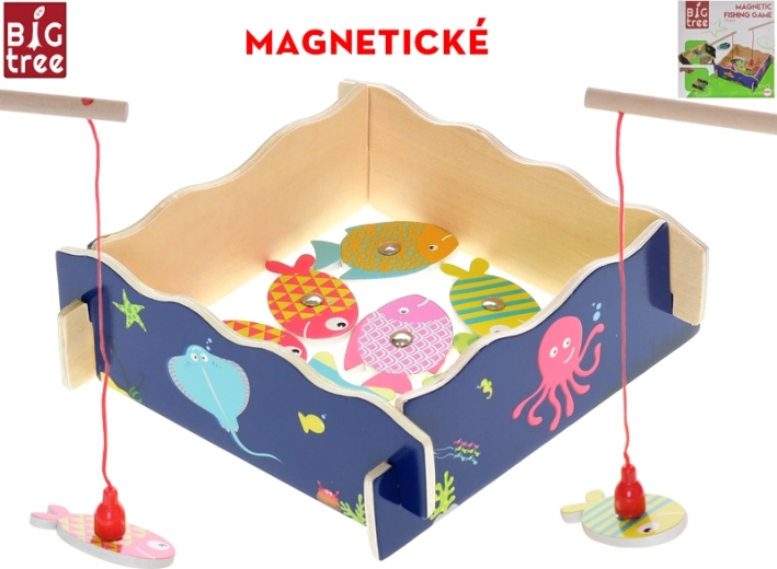 Joc magnetic de pescuit din lemn Big Tree