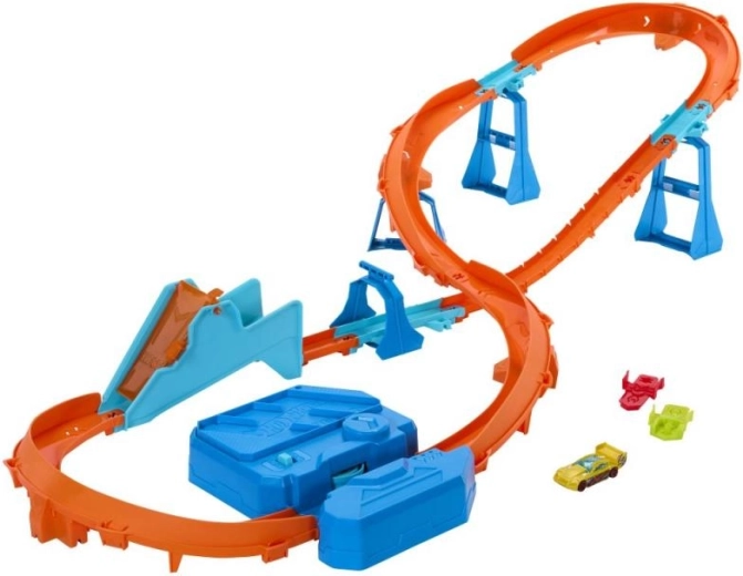 Hot Wheels Track Creator set puternic cu booster