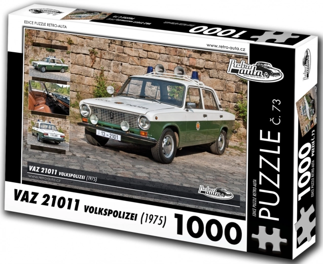 Puzzle RETRO-AUTA VAZ 21011 Volkspolizei (1975) – 1000 piese