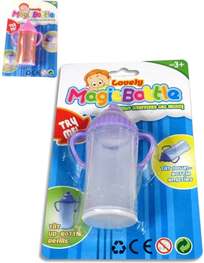 Biberon magic pentru păpușă cu lichid care dispare 16 cm - 1 bucată